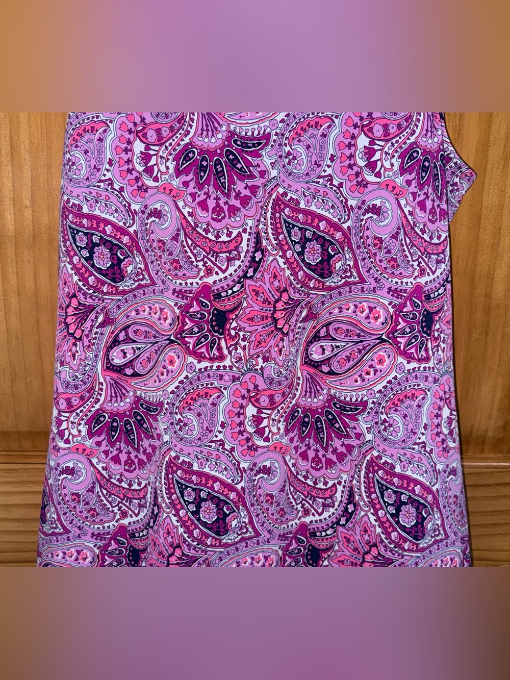 Michael Kors Pink and Purple Paisley Sleeveless Dress - Picture 9 of 11